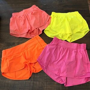 LuluLemon shorts Lot of 4
